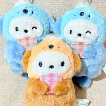 포차코 봉제 인형 키링 스트랩 묶음 판매 인형옷