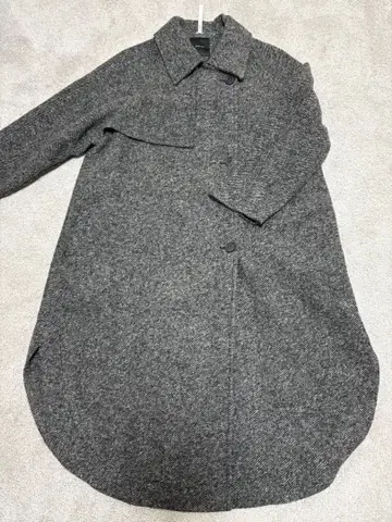 Spick & Span W 슬라이버 헤링본 볼륨 코트