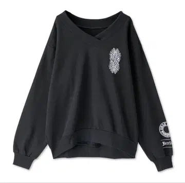 아베일 x shoko 콜라보 프린트 로고 풀오버