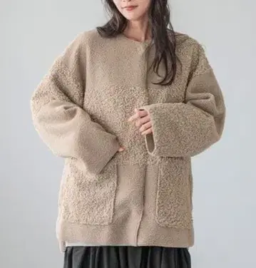 LOWRYS FARM 리버서블 패치워크 블루종