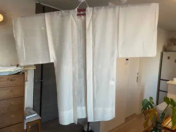 [쿠루리] 얇은 겉옷 아이보리 집에서 세탁 가능