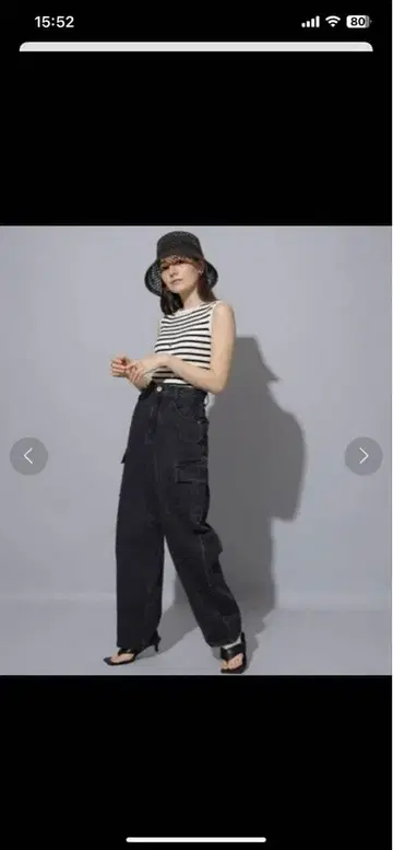 리랜드쳐 커비 카고 데님 블랙