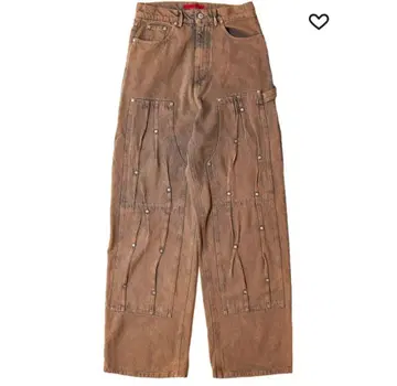 브라운 데님 팬츠 XS 사이즈