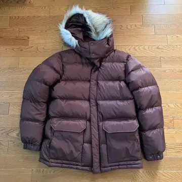 유니클로 다운 자켓 퍼 후드 y2k