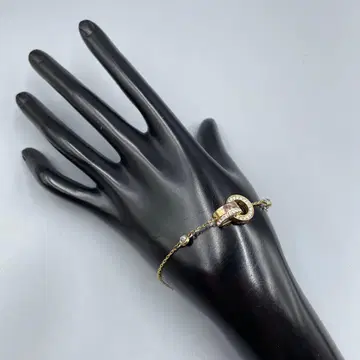 27 하자품 스와로브스키 골드 체인 팔찌 다이아몬드풍