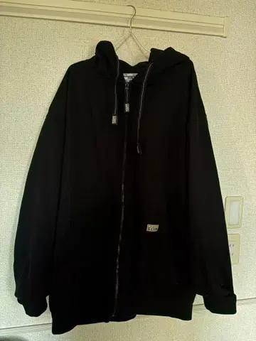 PRO CLUB 블랙 풀 집업 후드티 3XL