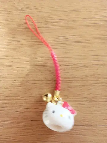 새상품, 미사용, 헬로키티 스트랩 방울 포함