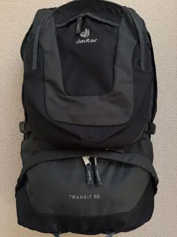 deuter TRANSIT 50 블랙 백팩