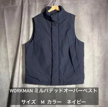 WORKMAN 밀 패딩 오버 베스트 사이즈 M 컬러 네이비