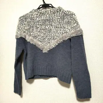 flower 긴팔 복슬복슬 기모 니트