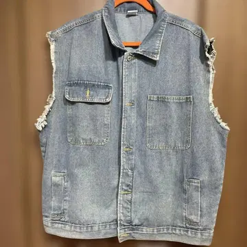 데님 프린지 슬리브리스 베스트