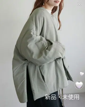 [ 새상품 미사용 ] 노카라 패딩 자켓 라이트 카키 M