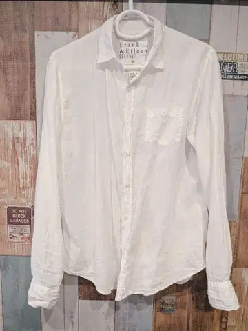 Frank&Eileen 프랭크&일리 화이트 긴팔 셔츠 시스루