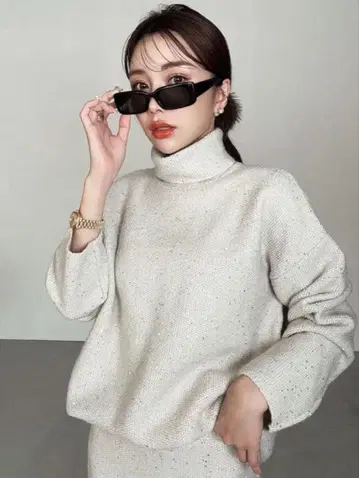 eimy istoire 텍스처 갤럭시 루즈 니트