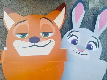 [ 주토피아2 ] 영화 POPMART 닉 주디 회장 한정판 가면 2점