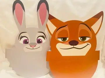 [ 주토피아2 ] 영화 POPMART 닉 주디 회장 한정판 가면 2점