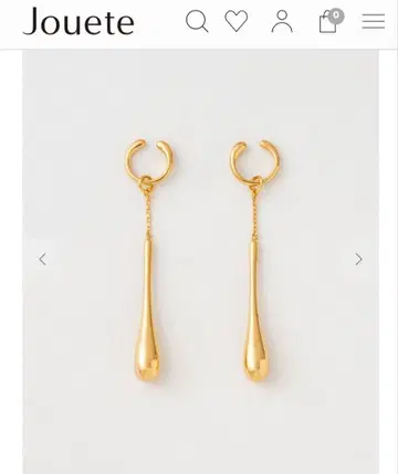 Jouete 골드 드롭형 귀찌