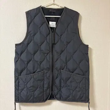 TAION V넥 지퍼 베스트 XL 그레이