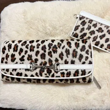 pinky&Dianne 송치풍 장지갑 레오파드 무늬 여성용 패스 케이스