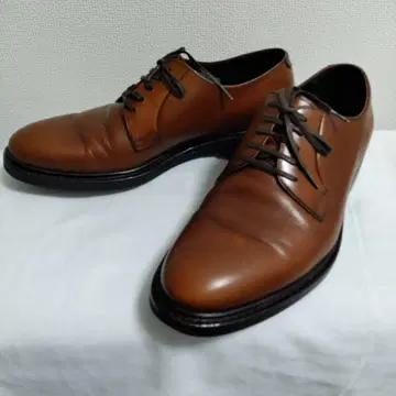 Jalan Sriwijaya 98651 플레인토 슈즈 브라운 가죽 신발