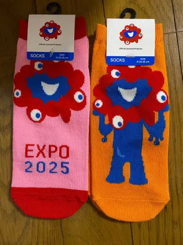 오사카 간사이 만박 미야쿠미야쿠 삭스 양말 23cm ~ 25cm 2족