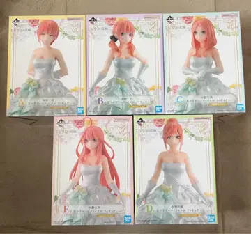 제일복권 영화 5등분의 신부 ~다섯 쌍둥이 게임 파이널~ 피규어 5개