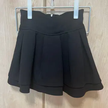 [ 미셸 마카롱 ] 블랙 플레어 스커트 허리밴딩