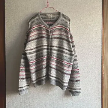 구제 의류 Eddie Bauer 에디바우어 가디건 노르딕 무늬