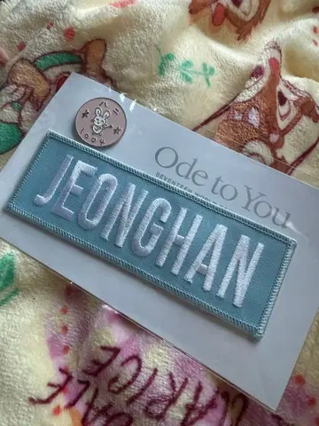 JEONGHAN 자수 패치 & 핀 배지