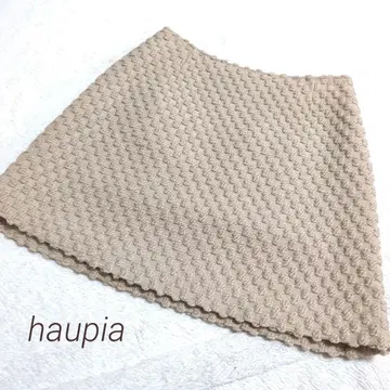haupia 하우피아 울 혼방 포코포코 미니 타이트 스커트