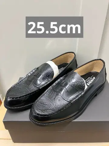 kenford EMBOSSED LOAFERS BLACK PAISLEY