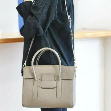 무지카 핸드백 2way 그레이 가죽