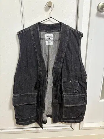 niko and - 다크 그레이 데님 베스트 4 포켓