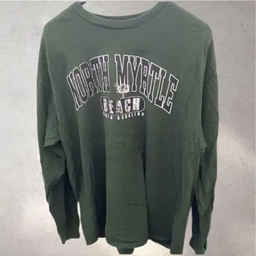 레어 NORTH MYRTLE BEACH 롱 슬리브 T셔츠