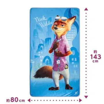 도쿄 바나나 주토피아 닉 등신대 담요 도쿄역 한정판