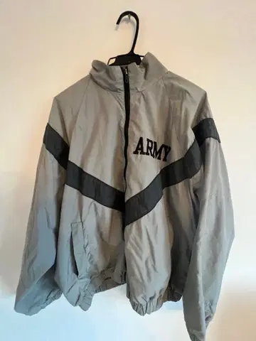 그레이 나일론 자켓 ARMY 자수