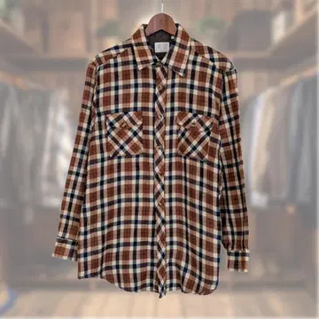 80s Sears 플란넬 셔츠 한국제 타탄 체크