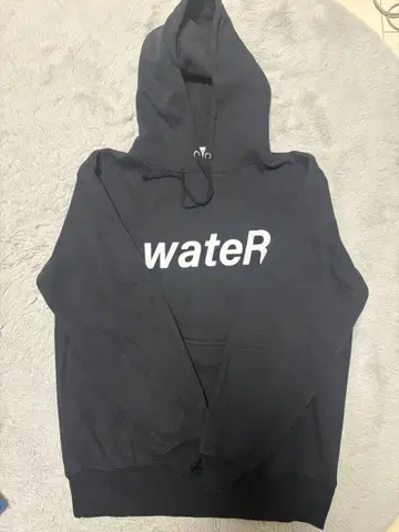 retaW 블랙 후드티 water