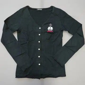 PEACE NOW 블랙 긴팔 가디건