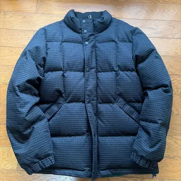 Paul Smith 블랙 체크 무늬 다운 자켓 L