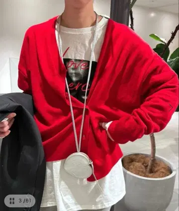 2way 가디건 레드