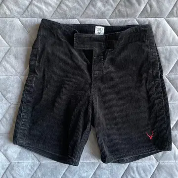 Senti2 West8 블랙 코듀로이 하프 팬츠, 숏 팬츠