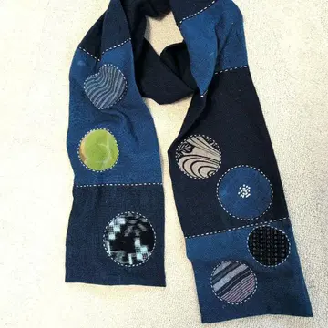 쪽 스톨 빈티지 원단 스톨 쪽 리메이크 보로 리메이크