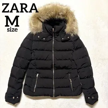 M size ZARA 아우터 다운 자켓 블랙