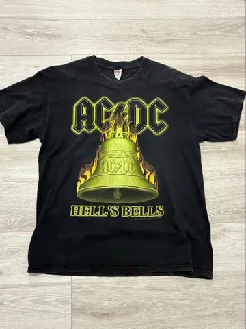 AC/DC 티셔츠 2001년제 ALSTYLE 사이즈 L 백 있음