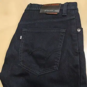 EDWIN WILDFIRE 블랙 스트레이트 데님 36인치