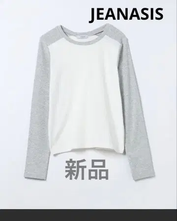 JEANASIS 새상품 바이컬러 슬라이스 LST 긴팔 T셔츠