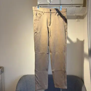 nano universe 베이지 치노 팬츠 슬림핏