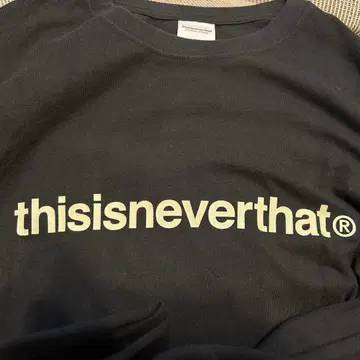 thisisneverthat 롱 슬리브 티셔츠 블랙 XL 사이즈