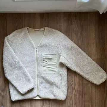 UNIQLO 유니클로 방풍 아우터 보아 자켓 아이보리 남성용 S사이즈